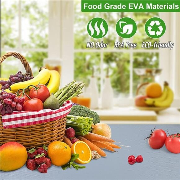 Non-Slip Drawer Liner for Kitchen, Non Adhesive Cabinet Liner 12'' x 5 FT(60'') - Picture 2 of 2